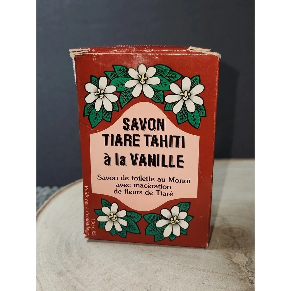 Monoi‎ Tiki Tahiti Soap Bar Vanilla Scent Coconut Oil Soap 4.55 oz~NEW
